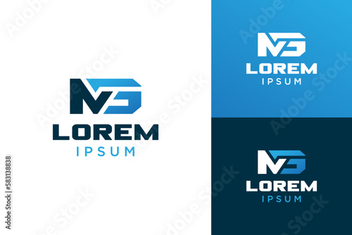 Strong monogram letter mg logo design, gm logo vector
