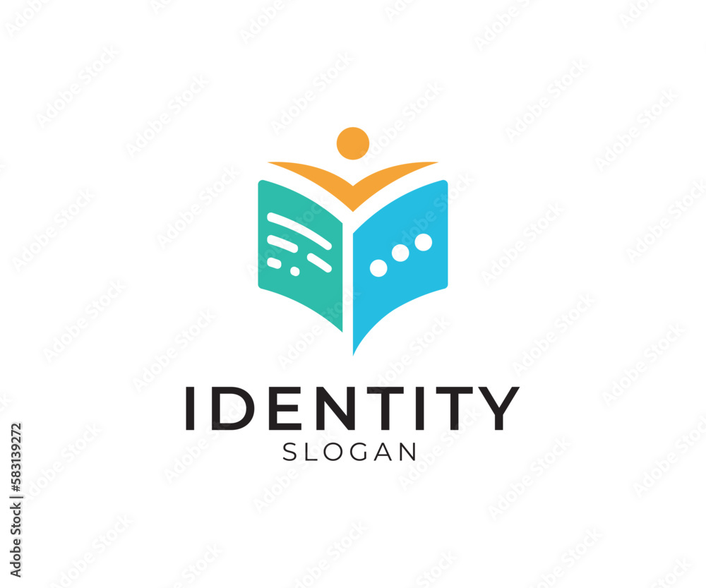 Fototapeta premium Education and community logo design