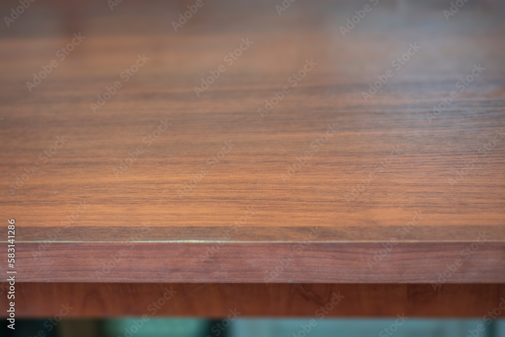 Template with an old table for a mock up. Cover of an old table with a small depth of field.