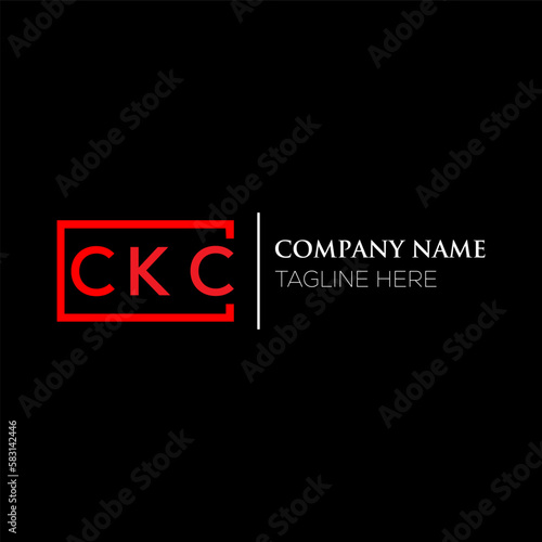 CKC letter logo design on black background. CKC creative initials letter logo concept. CKC letter design. CKC letter design on black background. CKC logo vector.
