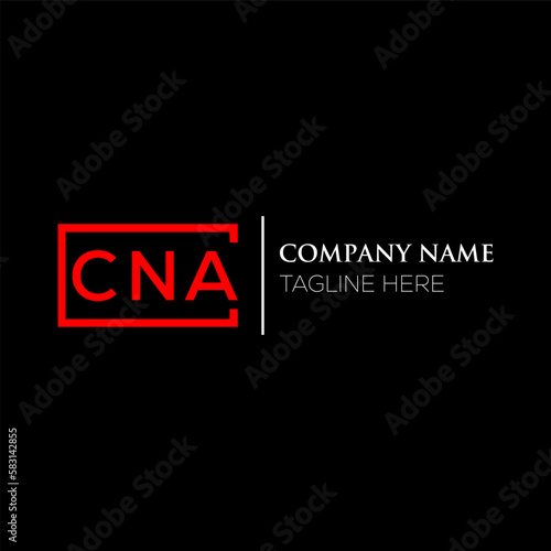 CNA letter logo design on black background. CNA creative initials letter logo concept. CNA letter design. CNA letter design on black background. CNA logo vector.
