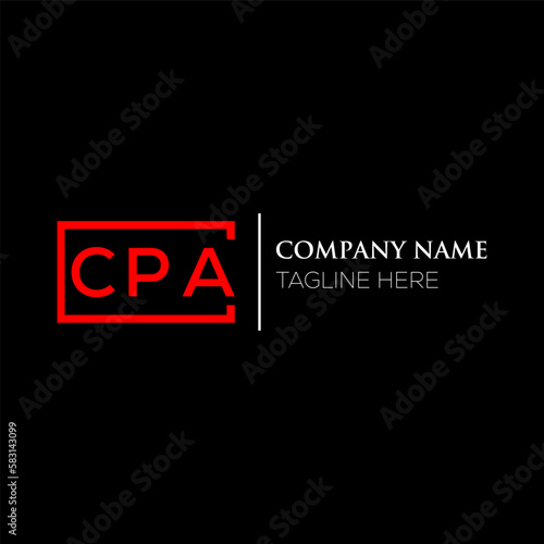 CPA letter logo design on black background. CPA creative initials letter logo concept. CPA letter design. CPA letter design on black background. CPA logo vector.
