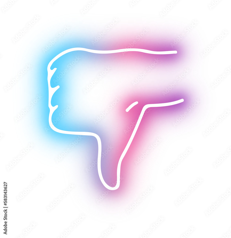 Set of Hands poses neon Set of Hands poses neon