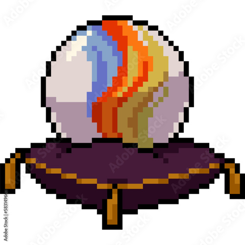 pixel art fancy mable decoration