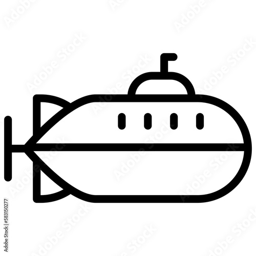 U-boot icon schwarz