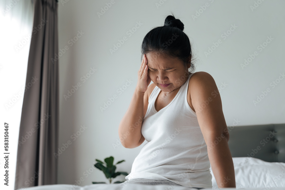 Exhausted tired depressed stressed thoughtful mature senior woman suffering from headaches, Brain diseases, mental problems, Alzheimer Concept. Exhausted tired depressed stressed thoughtful mature senior woman suffering from headaches, Brain diseases, mental problems, Alzheimer Concept.
