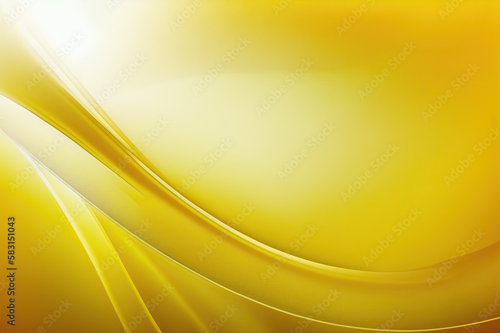 Fototapeta premium Yellow side wave illustration background, Generative Ai