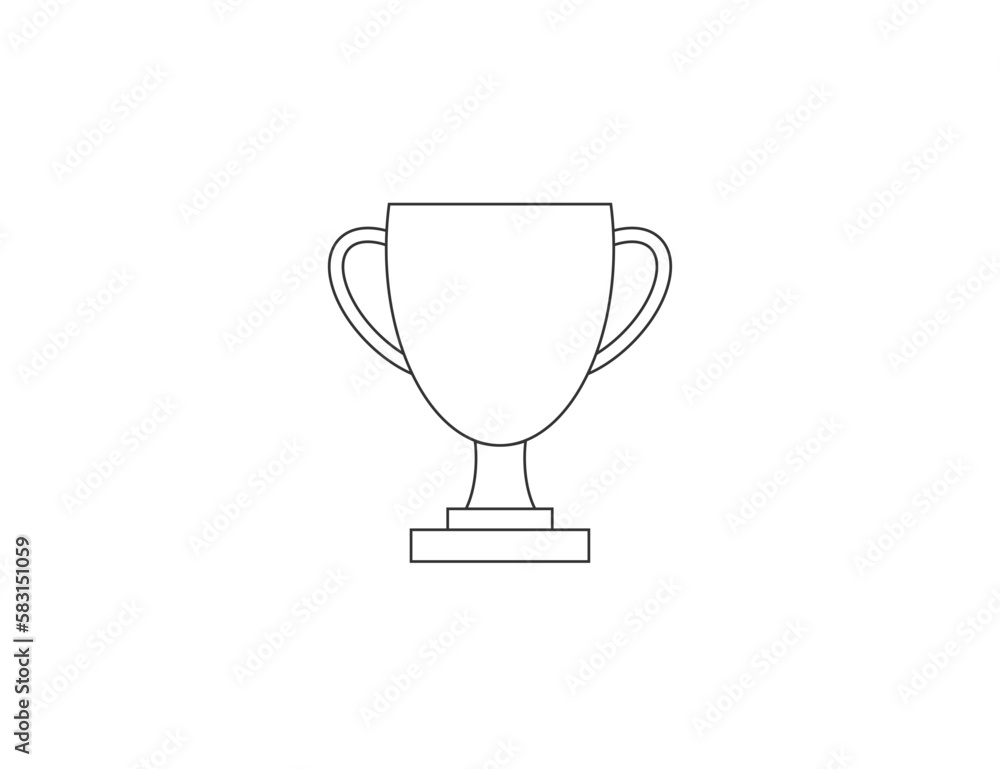 Winner cup, prize icon. Vector illustration. Winner cup, prize icon. Vector illustration.