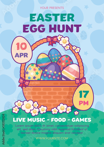 Happy Easter Event Printing Template Poster