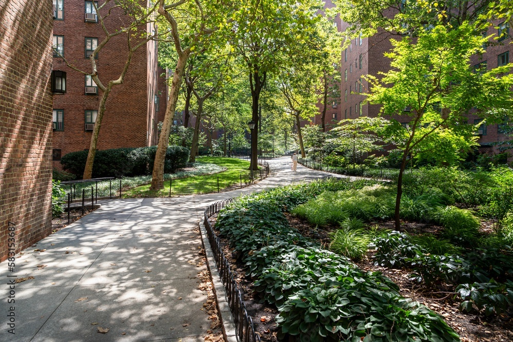 Stuyvesant Town, a large residential development on the east side of Manhattan, New York City. Stuyvesant Town, a large residential development on the east side of Manhattan, New York City.