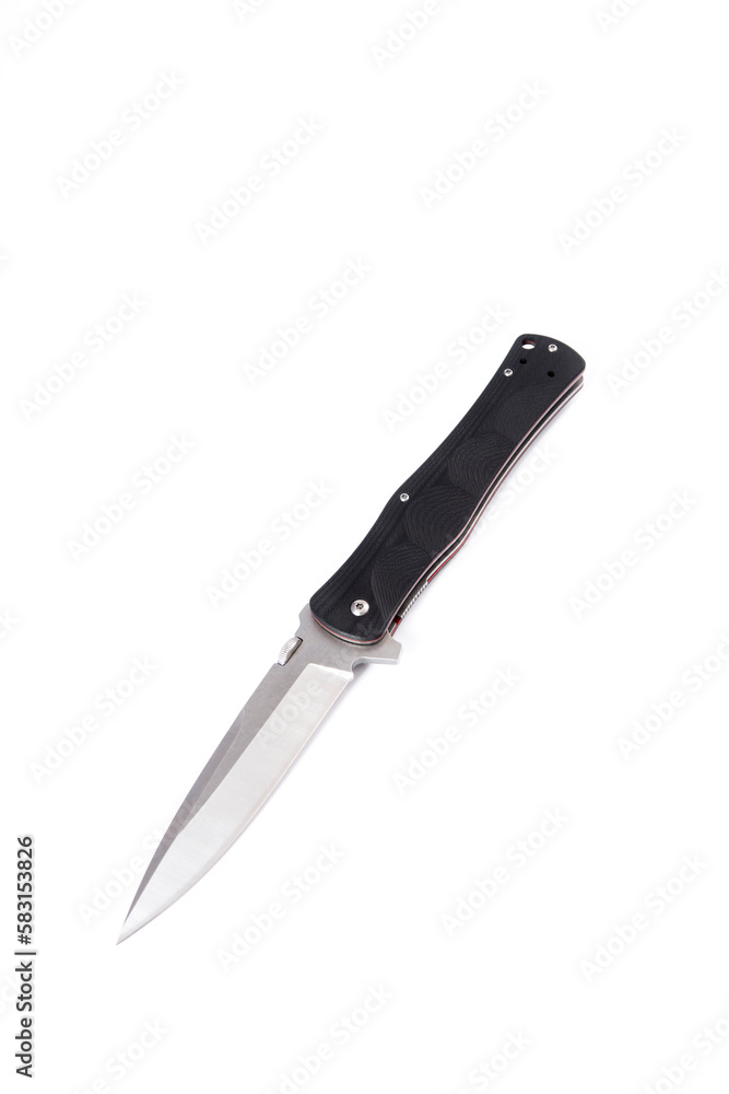 folding pocket knife on white background folding pocket knife on white background
