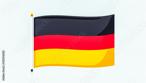 Free Download Wavy flag of Germany, texture background, generative AI. - GFXLoad