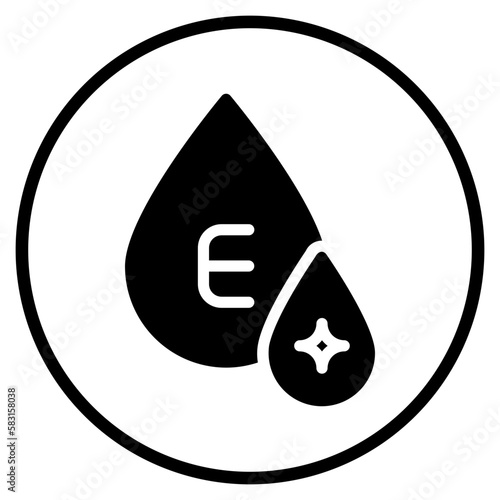 vitamin e glyph icon