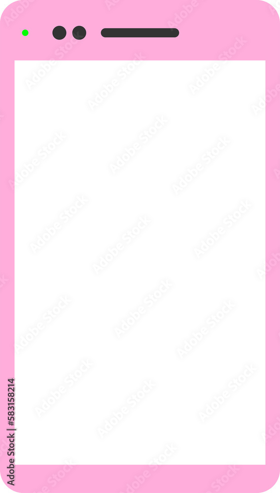 Pink Phone Isolated Illustration in Transparent Background Pink Phone Isolated Illustration in Transparent Background
