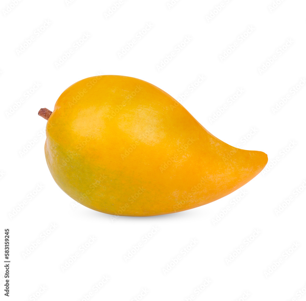 EEgg fruit, Canistel, yellow sapote (Pouteria campechiana (Kunth) Baehni) isolated on white background