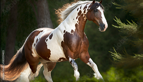 Horse in natural
