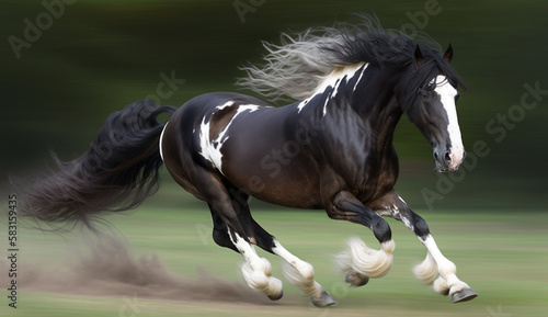 Horse in natural