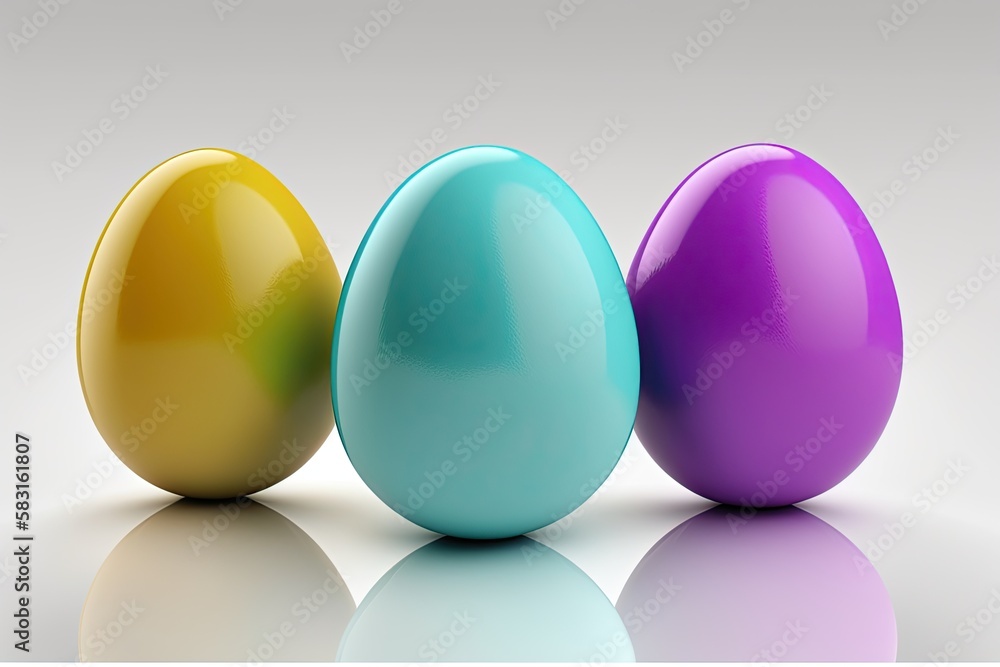 Colourful Easter Eggs: A Springtime Celebration & Decoration Symbol. Generative AI Colourful Easter Eggs: A Springtime Celebration & Decoration Symbol. Generative AI
