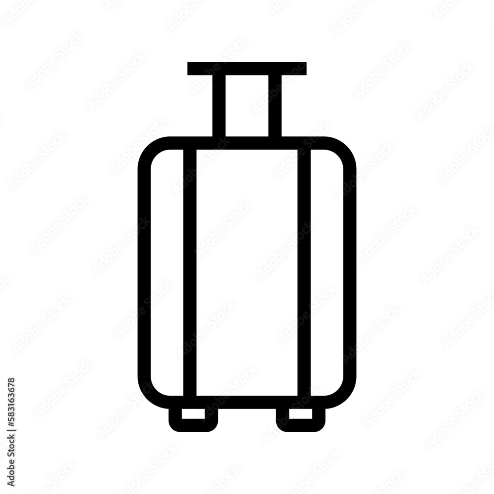 Simple suitcase icon. Travel baggage icons. Packing. Vector. Simple suitcase icon. Travel baggage icons. Packing. Vector.