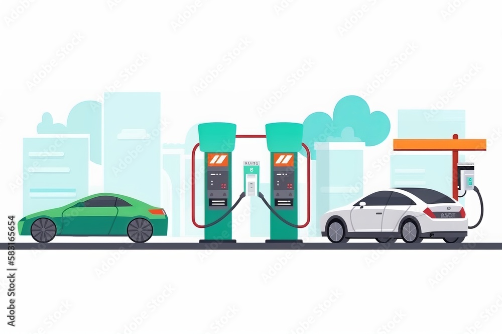 Electric vehicle charging stations for electric cars and charging stations for electric cars of