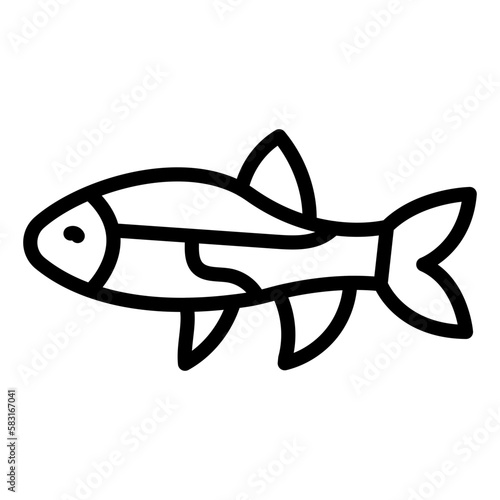 Neontetra icon schwarz