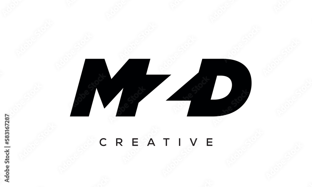 MZD letters negative space logo design. creative typography monogram vector MZD letters negative space logo design. creative typography monogram vector