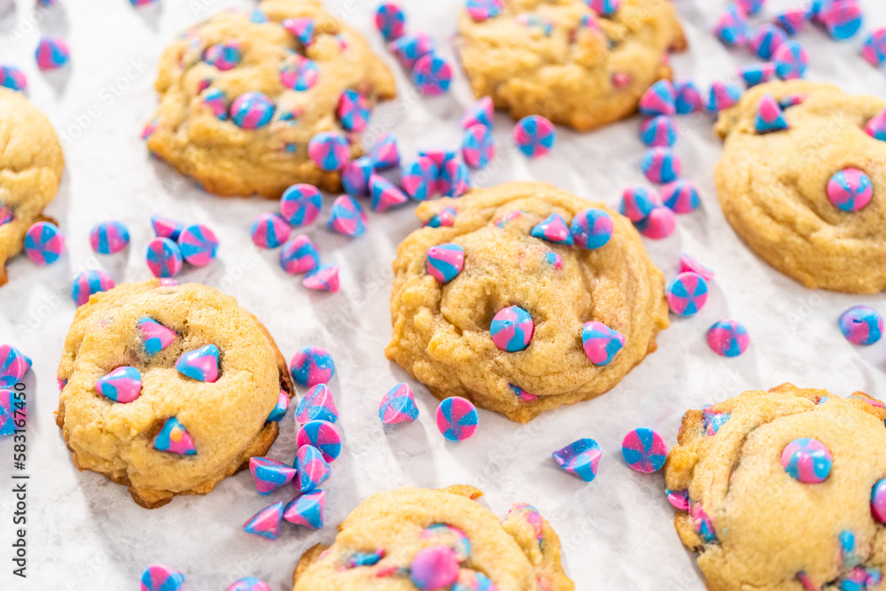 Unicorn chocolate chip cookie Unicorn chocolate chip cookie
