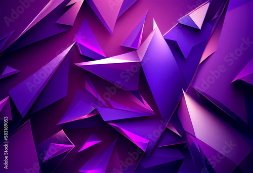 Artistic colorful illustration with triangular