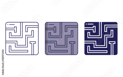 Maze vector icon
