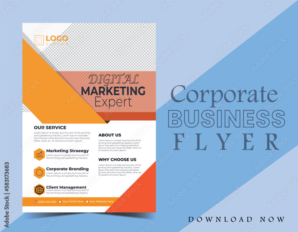 Corporate Business Flyer Template. Corporate Business Flyer Template.