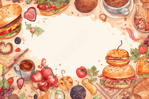 Delicious Delights: Appetizing Food Background