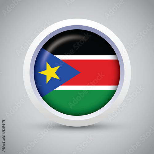 South Sudan Flag Glossy Button on Gray Background. Vector Round Flat Icon Free Download South Sudan Flag Glossy Button on Gray Background. Vector Round Flat Icon - GFXLoad