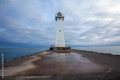 Sodus Outer Lighthouse on Lake Ontario in New York