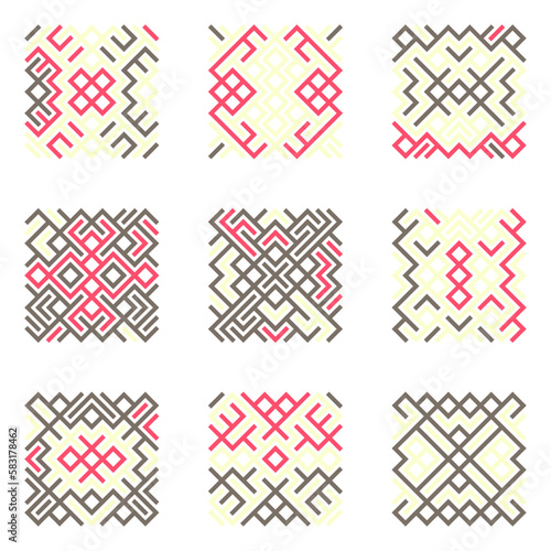 Asemic Glyph writing hieroglyph imitation abstract illustration