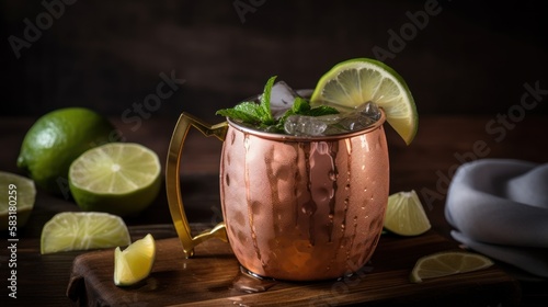 Mixology Mastery: Craft the Perfect Moscow Mule Cocktail with Vodka and Ginger Beer, GENERATIVE AI