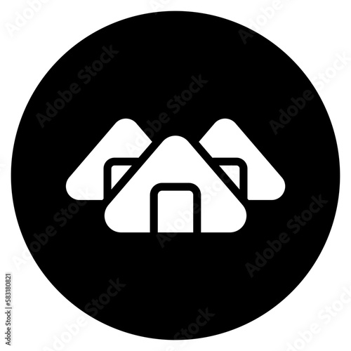 onigiri glyph icon