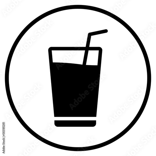 milkshake glyph icon