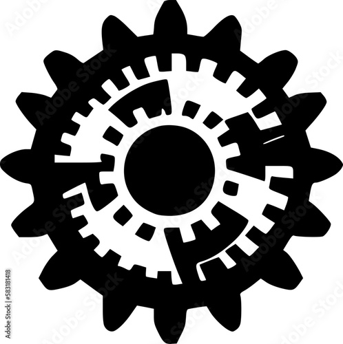 Gear - High Quality Vector Logo - Vector illustration ideal for T-shirt graphic