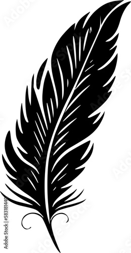 Feather - High Quality Vector Logo - Vector illustration ideal for T-shirt graphic