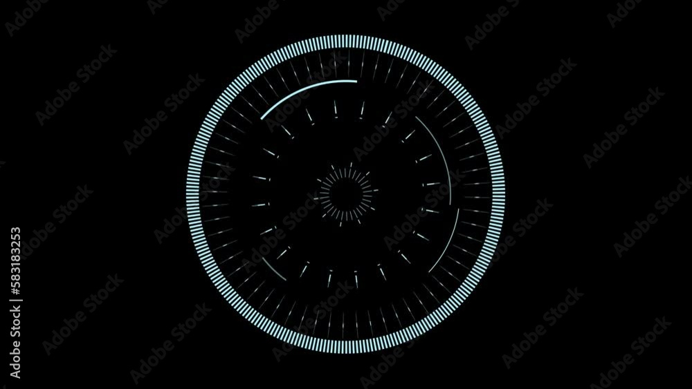 Circular target hud element interface animation. Circular target hud element interface animation.