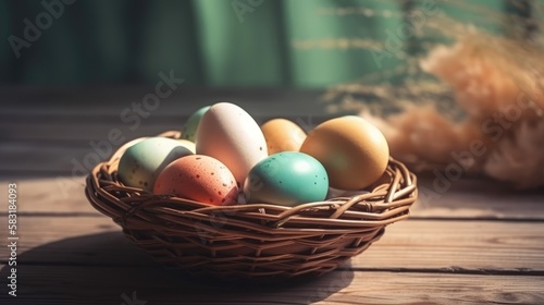 eastern eggs in a basket