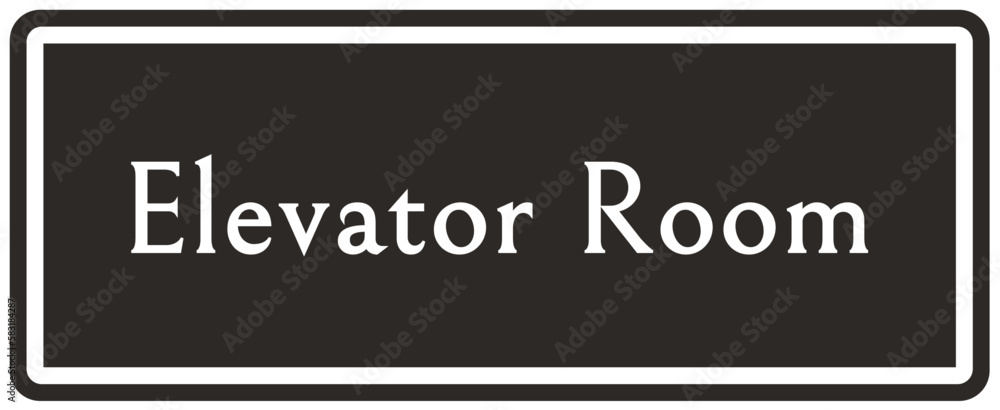 Elevator warning sign and labels elevator room Elevator warning sign and labels elevator room