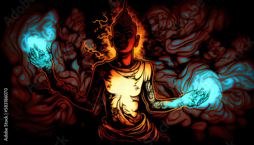 spiritual enlightenment Buddhism - By Generative AI
