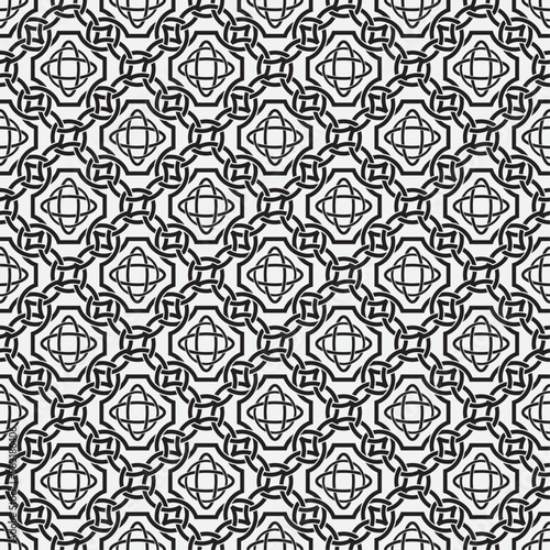 Vector seamless models. Modern stylish texture. Composition from regularly repeating geometrical element. Monochrome, simple. Vector illustrations.