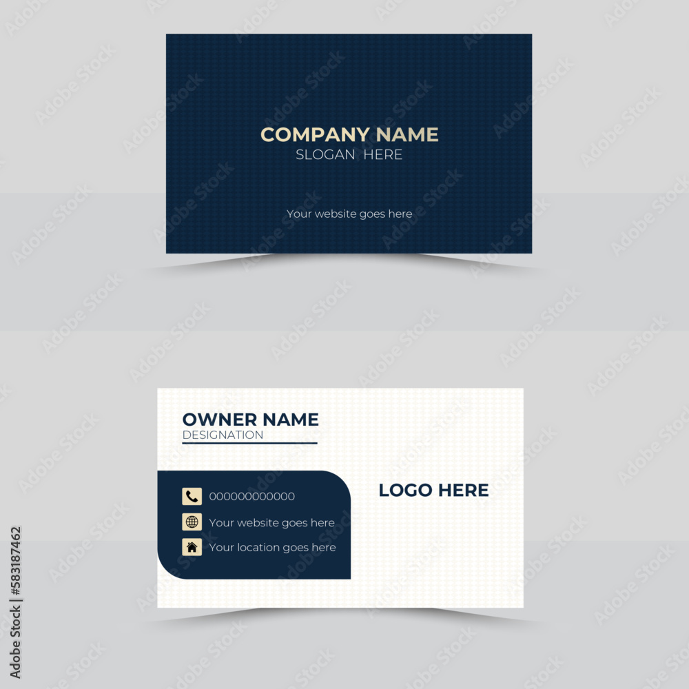 PSD simple psd business card template vector modern business card design.