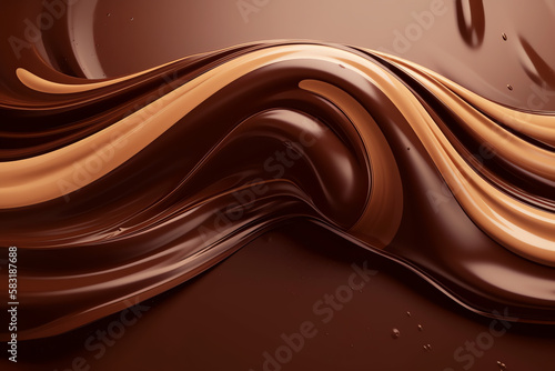 liquid chocolate flow background