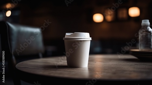 Paper cup of coffee 