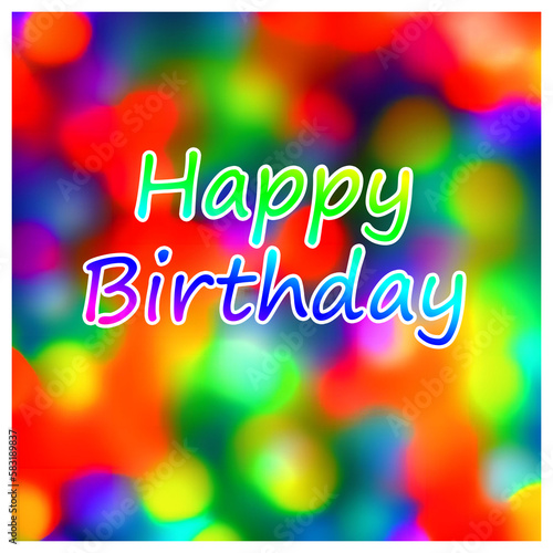 Happy Birthday card poster GIF template 