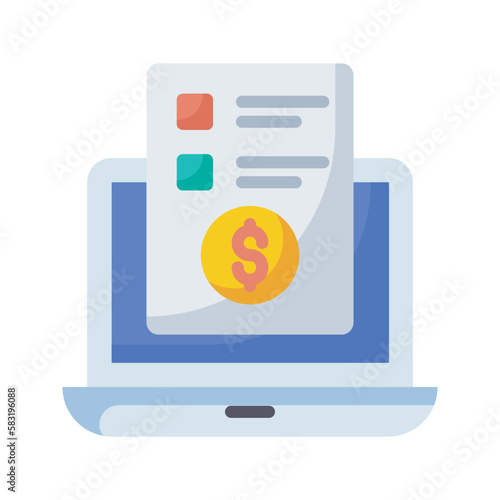 Content monetization vector flat Icon Design illustration. SEO Development And Marketing Symbol on White background EPS 10 File