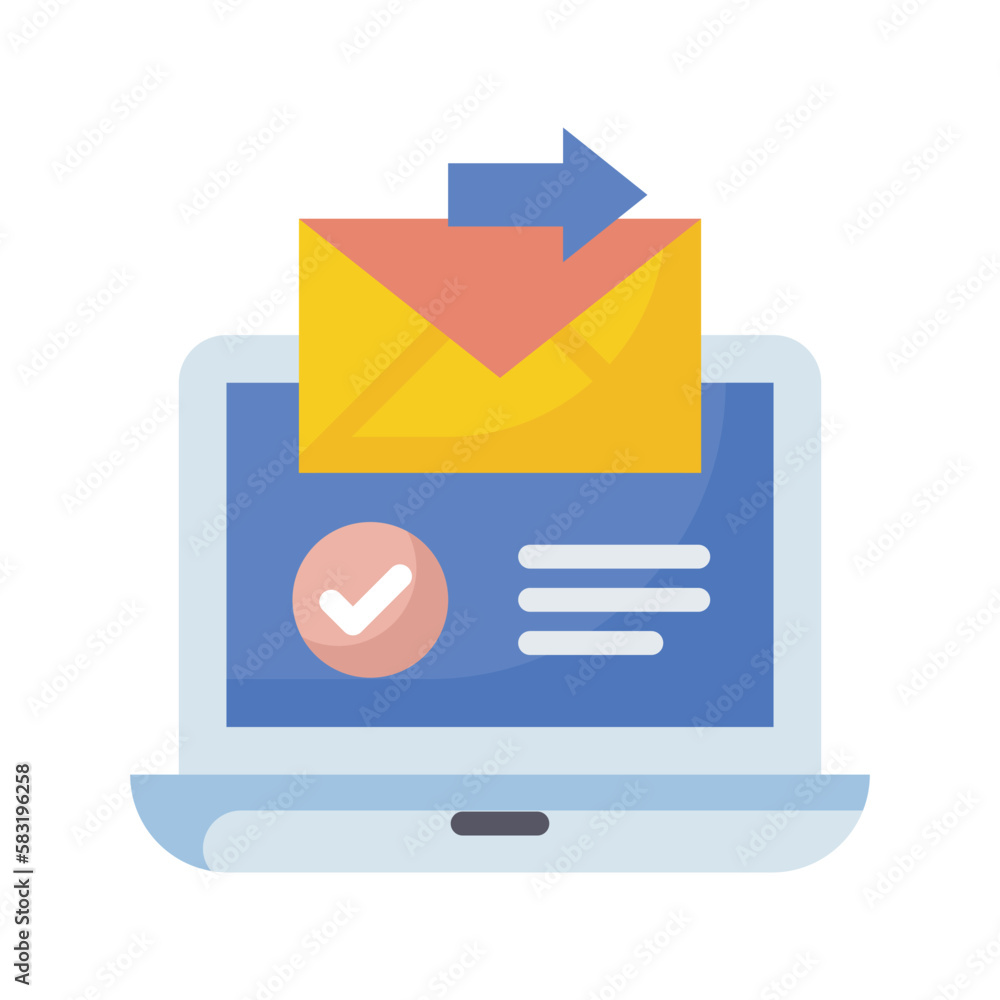 Message delivery vector flat Icon Design illustration. SEO Development And Marketing Symbol on White background EPS 10 File Message delivery vector flat Icon Design illustration. SEO Development And Marketing Symbol on White background EPS 10 File